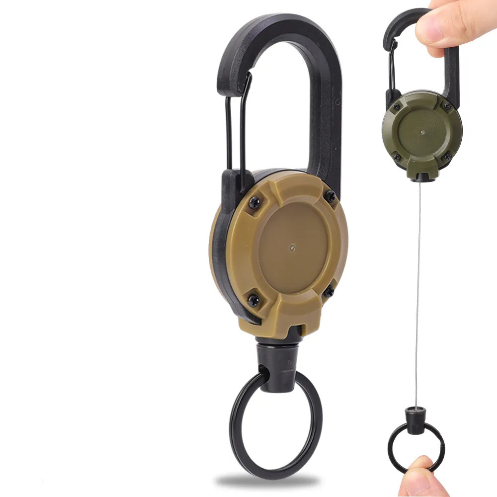 リュックサック戦術u型プルボタンのキーホルダーは伸縮可能でシンプルです。