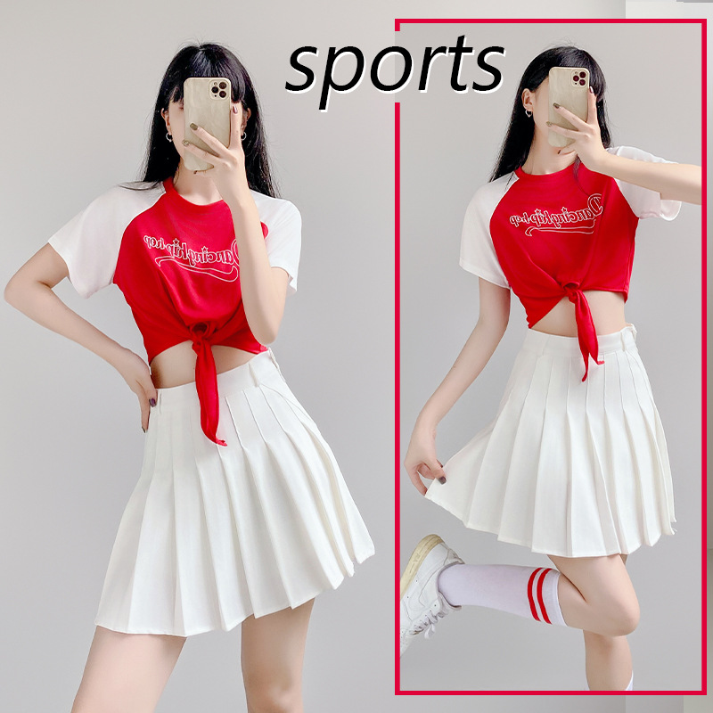 爵士舞演出服啦啦队服班服园服学生啦啦操表演服青春活力舞蹈