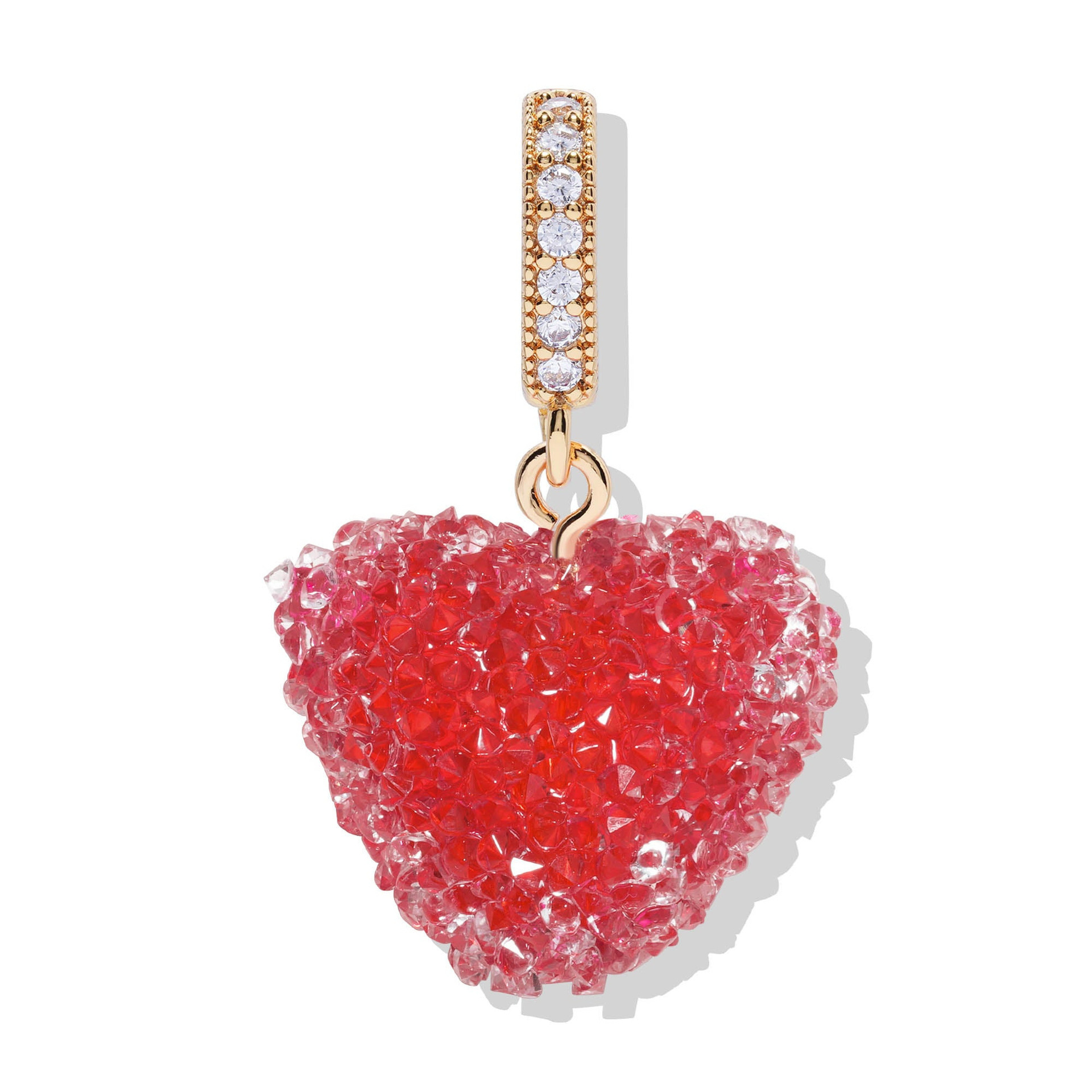 10g Weight 0.03µm Gold Plating Thickness UV Plating Gold Plating Process Pendant, Chain Jewelry Making Type 18K Real Gold Plated Plating Material ball chain Chain Type 1 Piece Quantity Resin Material Heart Shape Pattern Cute, Classic Style Style Metal Craft 1 Piece Resin Heart Shape Polished Pendant Chain DIY Ornament Accessories 12
