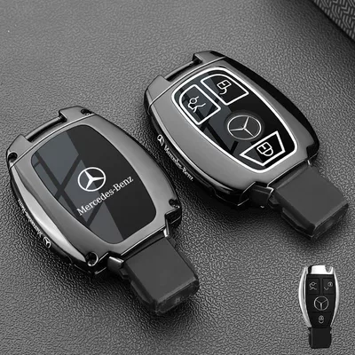 Car key bag | Special Mercedes-Benz E300L - vinyl-benz-b-model-3-button-piano-blackone-key-shell