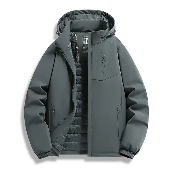 New cross-border autumn and winter graphene cotton jacket, lightweight casual color-blocked casual coat, thickened, warm, and windproof jacket