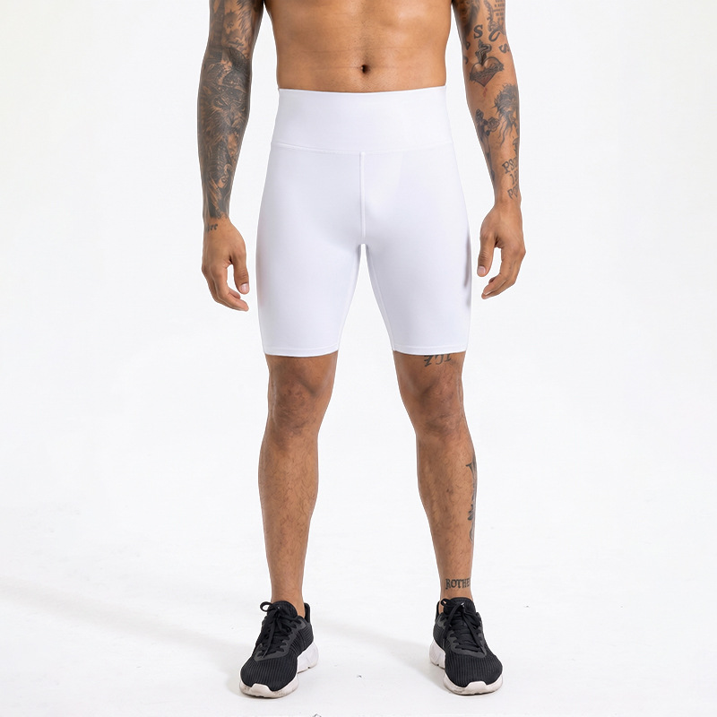Dongguan alta velocidad elástica secos pantalones de correr, yoga negro bottom, pantalones de compresión de hombre, pantalones cortos de fitness