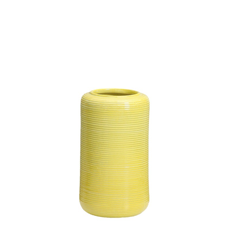 Jarrón de cerámica hogar europeo sala de estar adornos de flores de color de lujo ligero Flor de alto grado flores insertadas ins viento transfronterizo