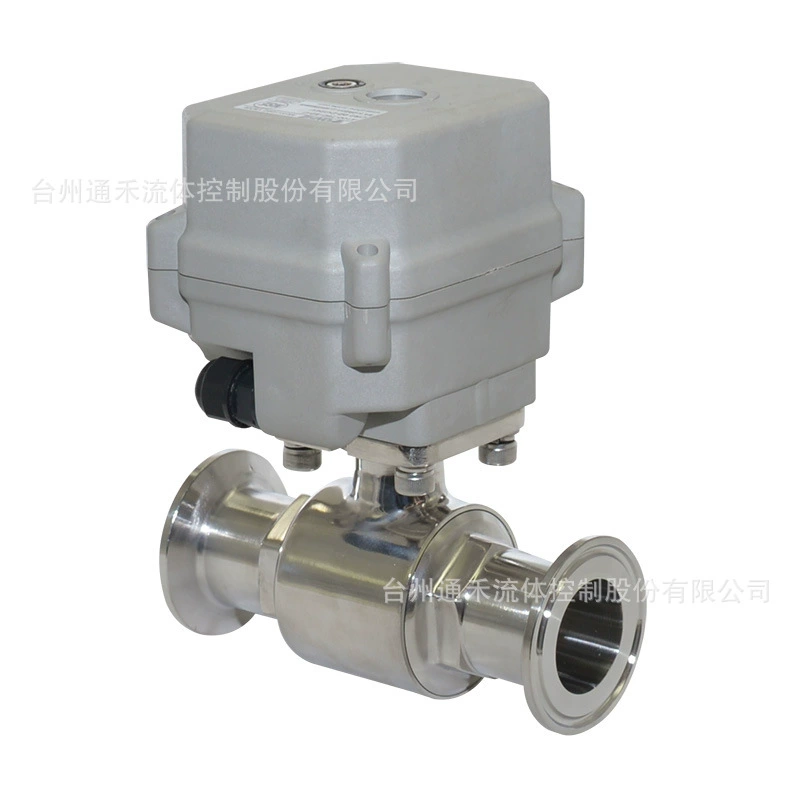 Миниатюрный зажим электрического клапана типа 1-дюймовый сброс отключения питания, быстрая установка Санитарный Электрический шаровой кран может заменить электромагнитный клапан