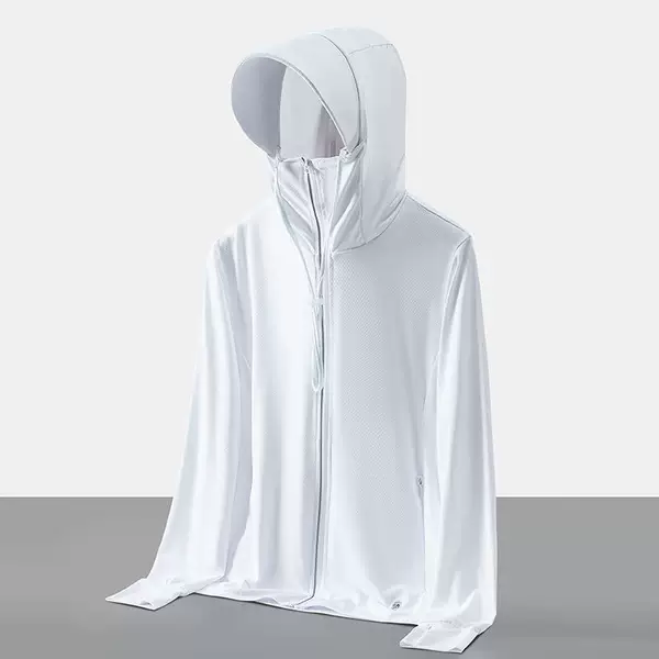 Outdoor Ice Silk Sun Protection Clothing for Men and Women, Summer Lightweight, Anti-Uv, Breathable Fishing Sun Protection Clothing, Electric Vehicle Jacket