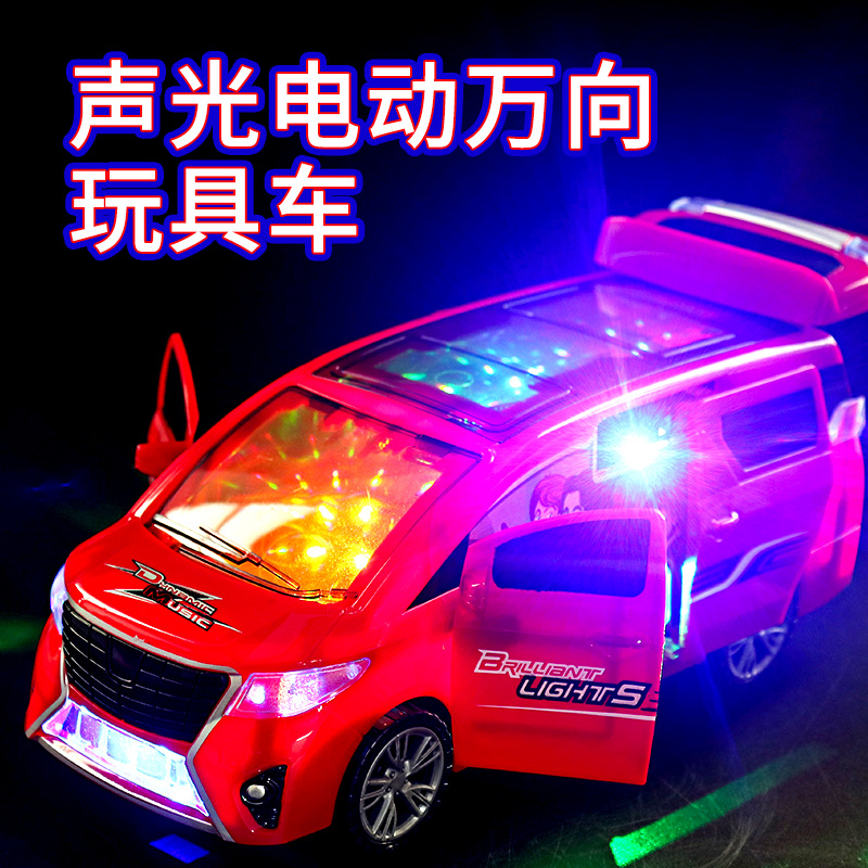 Apertura de puerta universal eléctrica de los niños 360 rotación música luz baile coche niños y niñas coche de juguete al por mayor