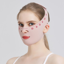 塑脸面罩 轻薄透气一片式弹力塑脸带 术后睡眠头套绷带矫正带