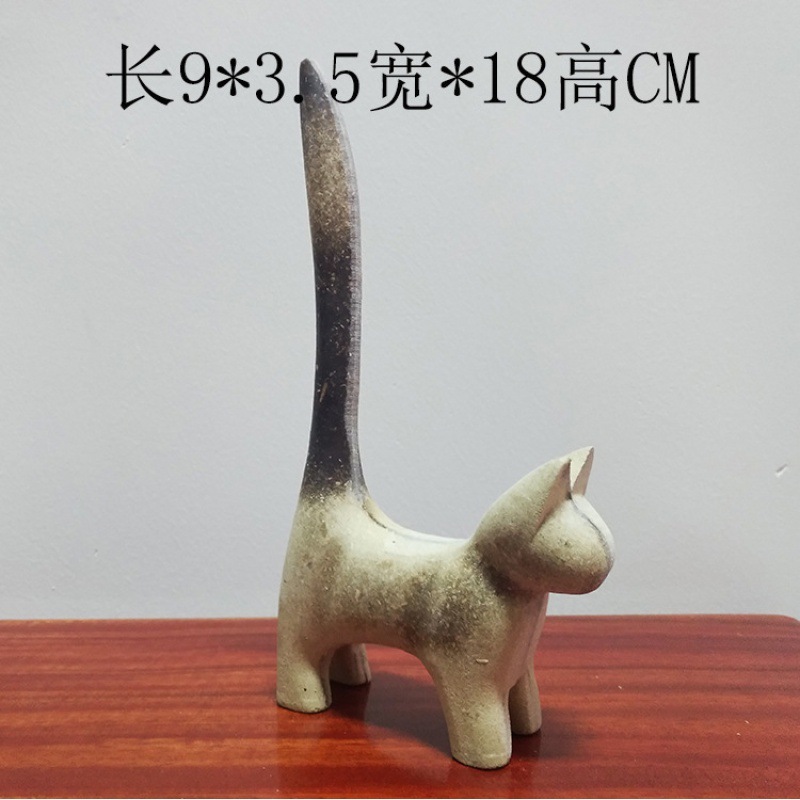 木质动物白胚杂货拍照礼品商用木质毛坯摆件diy彩绘原始材料素材|undefined