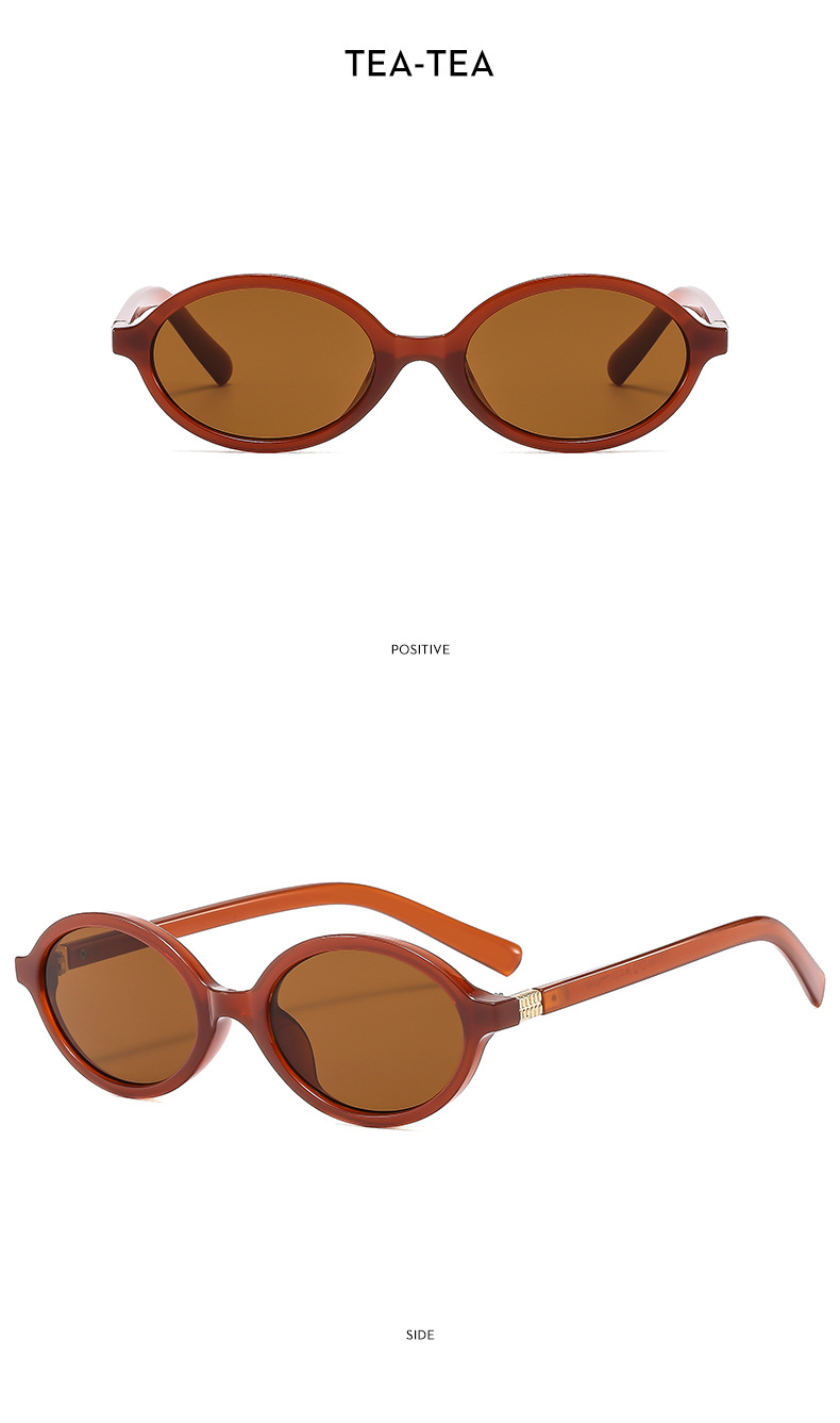 45g Weight Full Frame Glasses Structure Sunglasses, Glasses Classification PC, UV400 Protection Lens Material Oval Frame Glasses Style Casual, Travel, Beach Occasion Oval Pattern Women's Gender Vacation, Streetwear Style Vacation Streetwear Oval PC UV400 Protection Oval Frame Full Frame Women's Sunglasses 14