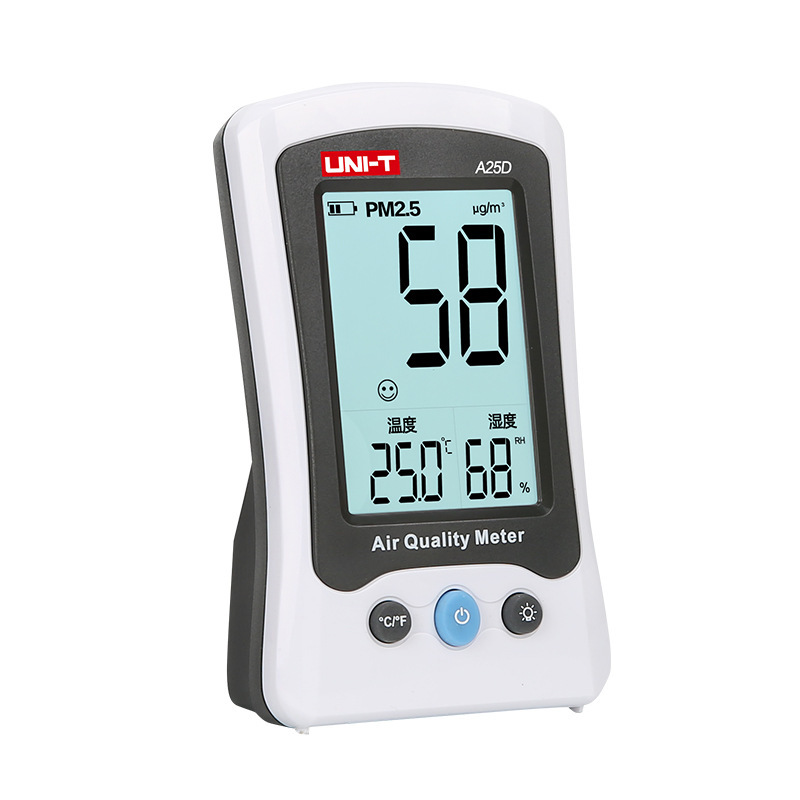 优利德A25D雾霾检测仪 台式桌面PM2.5空气质量测试仪甲醛监试仪器