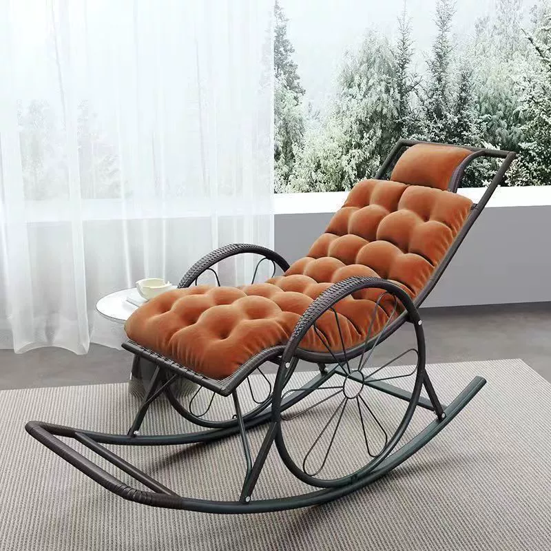 Кресло-качалка, кресло для отдыха, ленивое кресло, кресло из ротанга для отдыха на балконе для взрослых, кресло для отдыха в гостиной для пожилых людей, домашнее кресло-качалка