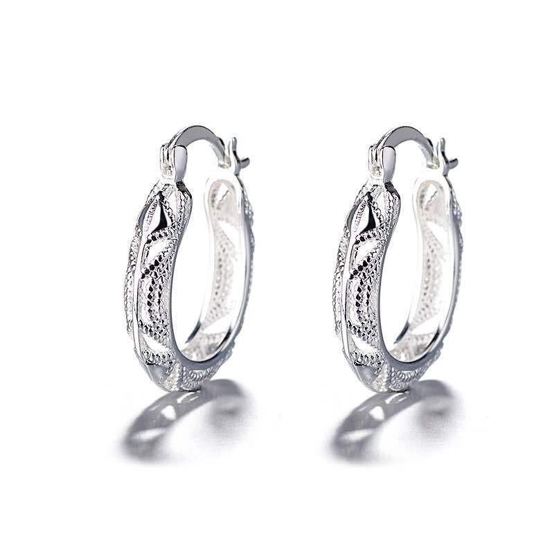 Joyas de brocado de nube hueco pendientes creativos de joyas transfronterizas europeas y estadounidenses desean aretes exagerados chapados en plata 925 image 6