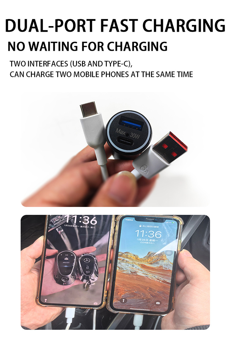 Cross-Border Smart Bluetooth Anti-Lost Device Car Locator Apple Android Dual-Port Fast Charging Anti-Theft Car Charger