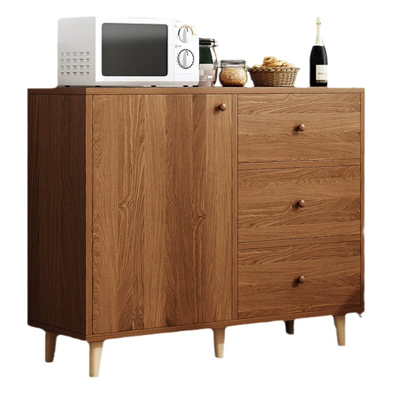 Шкаф для буфета Кухонный шкаф Шкаф для хранения Твердый деревянный цвет Шкаф в китайском стиле Бытовая гостиная Настенный шкаф для хранения Чайный шкаф