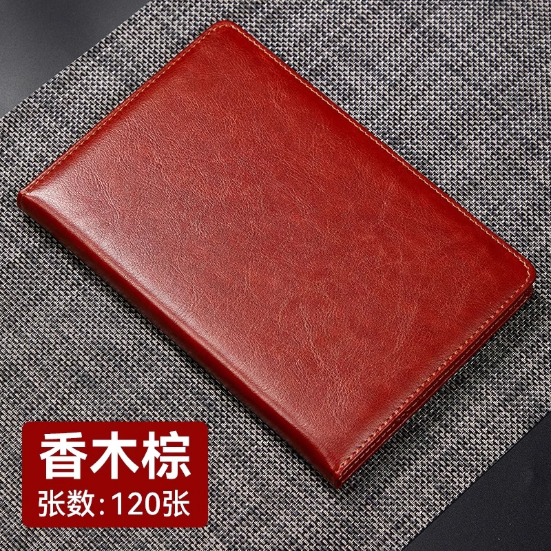 a5商务笔记本记事本加厚超厚工作会议记录本子仿皮日记本定制logo|undefined