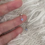 秋季小众镀银简约耳钉