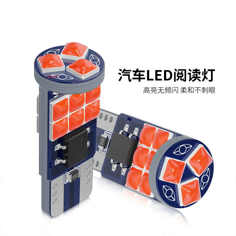 Трансграничный светодиодный индикатор w5 w декодирование T10 3030 15SMD фонарь багажника фар номерной прожектор