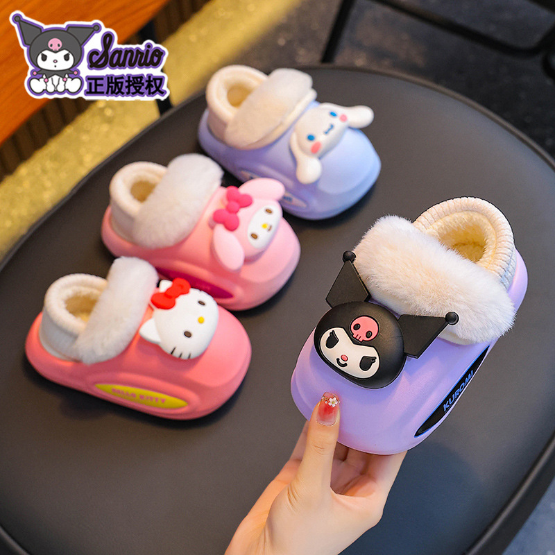 Sanliogou invierno bolsas de niños zapatos de tacones de algodón para niñas padres e hijos EVA depósito impermeable Lomi calentamiento y zapatos de algodón para bebés