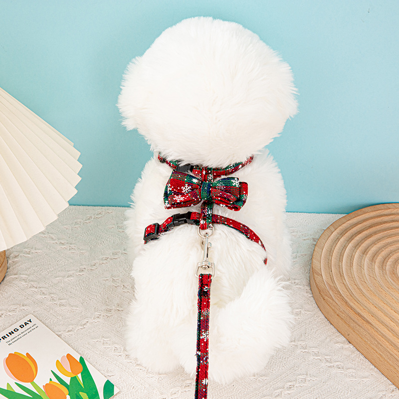 눈꽃 I자형 빨간색과 녹색 [나비매듭 없는 긴 밧줄]