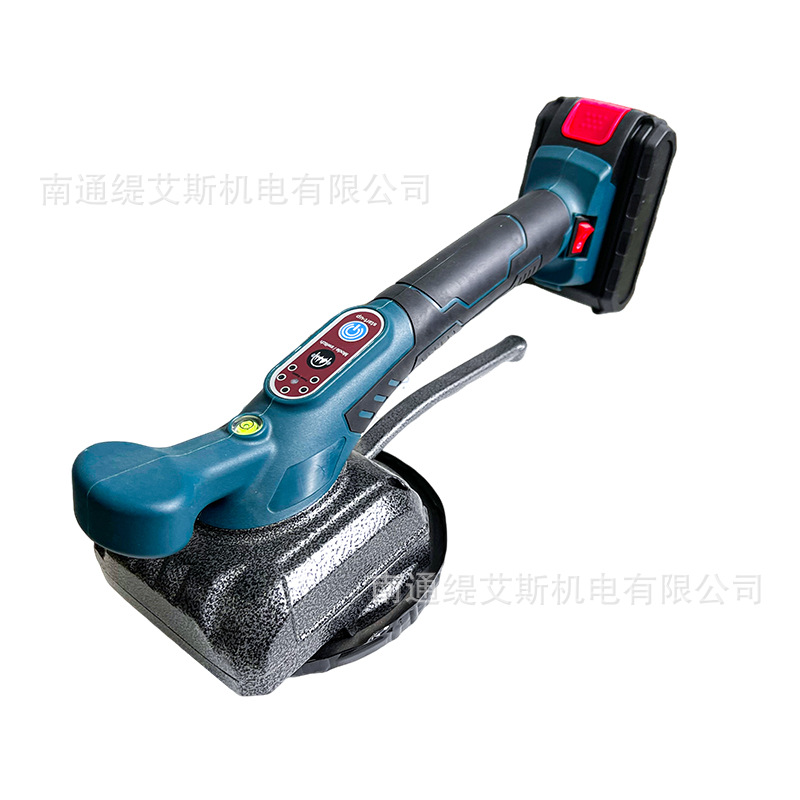 Transfronterizo 21V litio eléctrico sin escobillas máquina de pavimentación de baldosas de ladrillo de suelo herramienta auxiliar de alta potencia máquina de pavimentación de ladrillos automática
