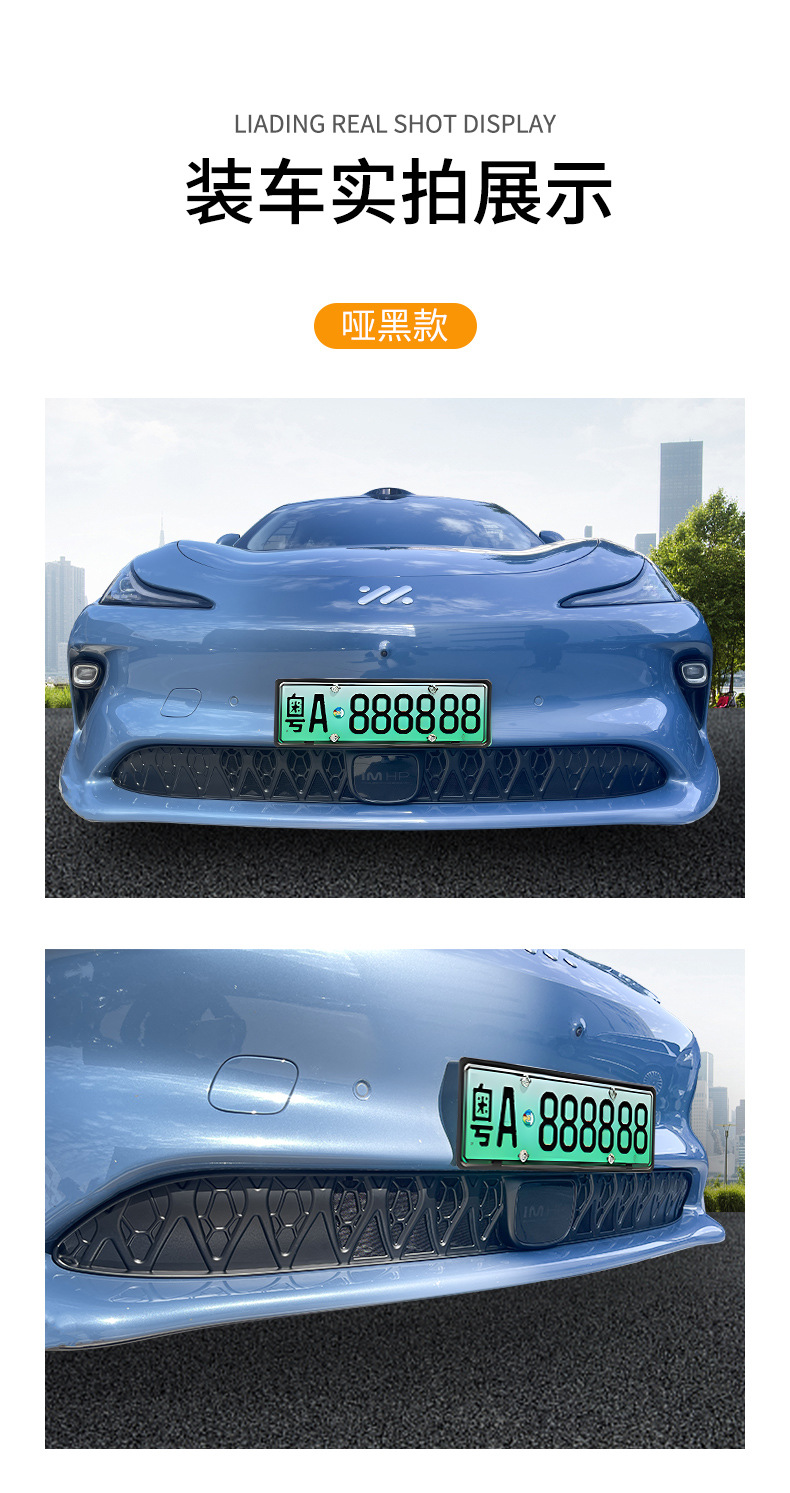 Suitable for Zhiji LS6 car insect net front face net special modified decorative strip auto accessories