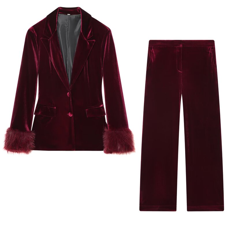Taop&Za Women's Clothing 2026 Spring New Style Slim-Fitting Fashionable High-End Velvet Suit Jacket 9760816