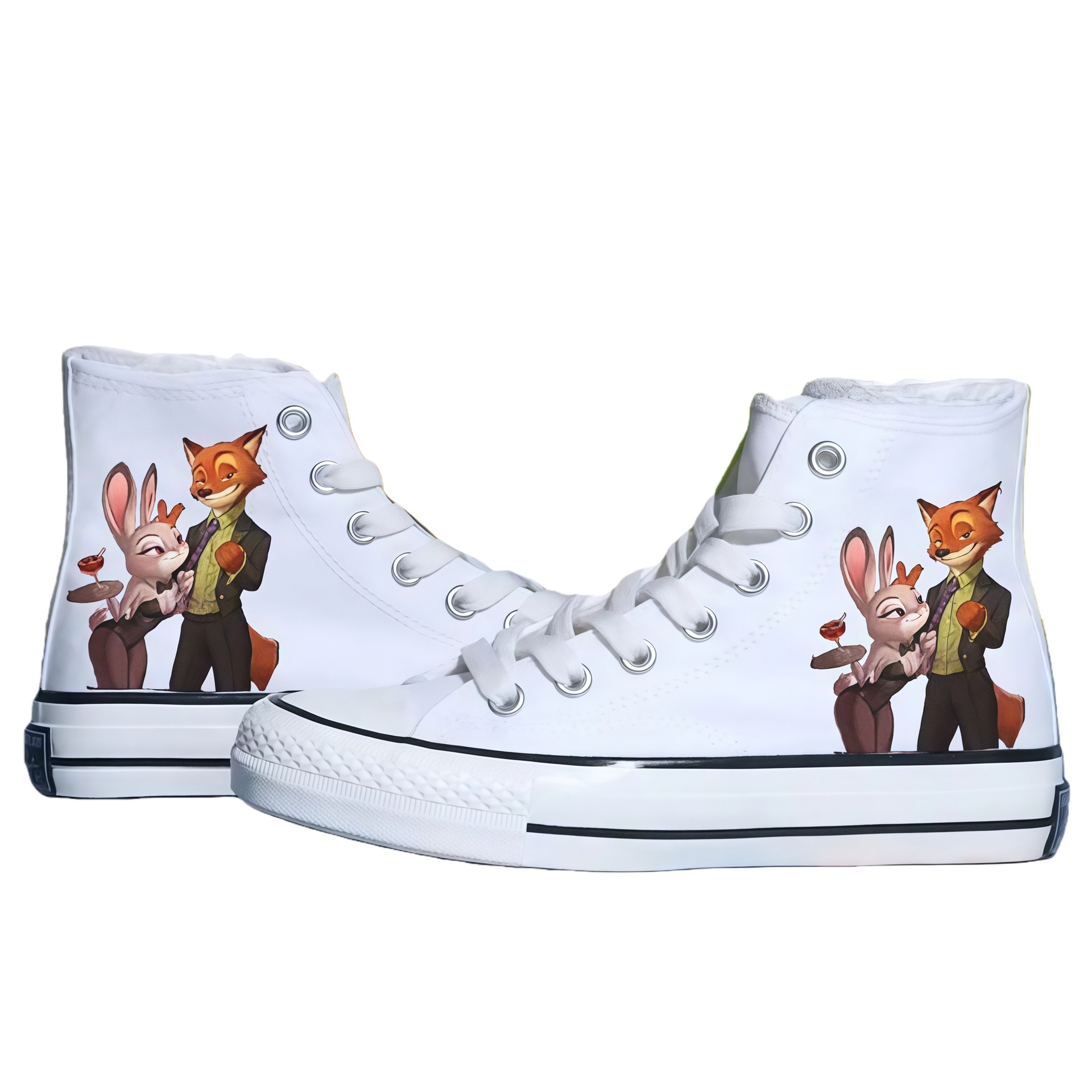 Cross - Border new animal City 2 lindos zapatos de lona de dibujos animados alrededor de zapatos casuales estudiantes zapatos impresos de moda