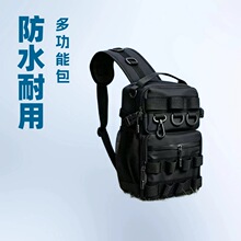 跨境路亚钓鱼包防水皮膜斜挎包多功能单肩包户外钓鱼渔具垂钓收纳