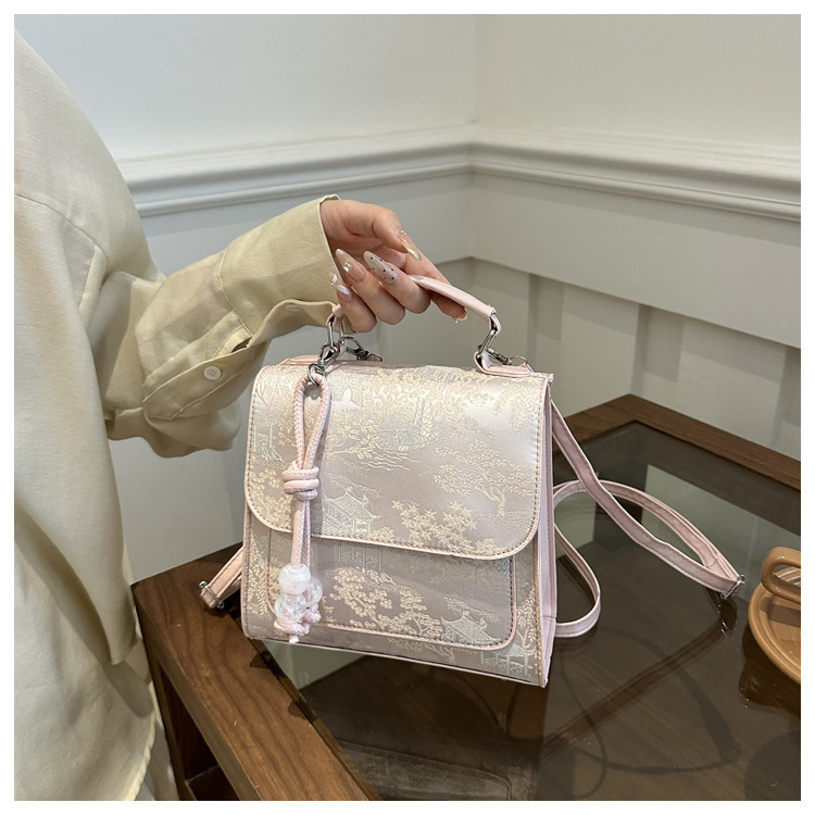 2024 New Style Fashion Design One Shoulder Crossbody Bag with Western Style, Pure Color, Fresh Underarm Texture_voghion.com