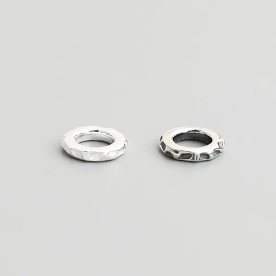 Zərgərlik ara hissələri — Sterling Silver Round Disc Wrapped