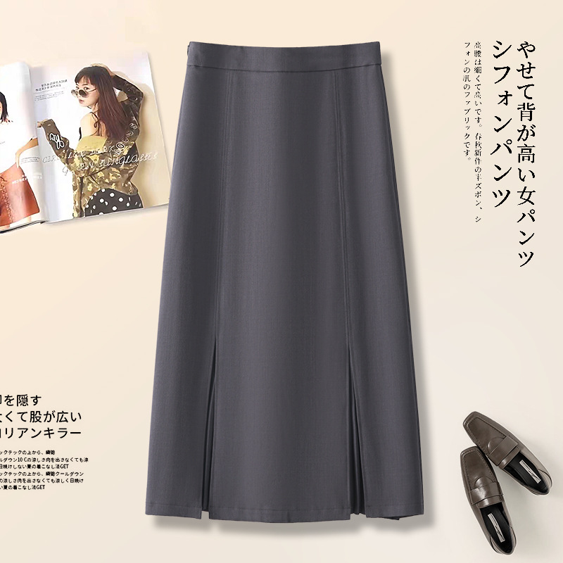 Long suit, spring skirt, mid-length, high waist, hip-accented, suitable for spring and autumn