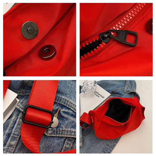 This year's popular small bag for women  new trendy red crossbody bag for women casual sports shoulder bag versatile dumpling bag