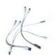 One drag two USB data Short Line Android type-c two in one for Apple mobile power fast charging wire