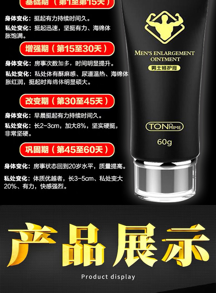 Men’s Repair Massage Cream 60ml Plant-Extract Intimate Care Ointment — detail image 15