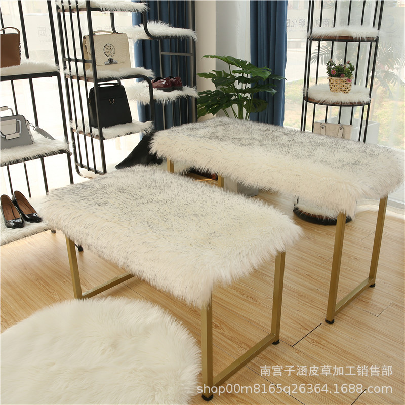 Man-made leather and fur Plush cloth counter Exhibition clothing perform decorate Toys Jewelry Flannel Fabric Plush fabric