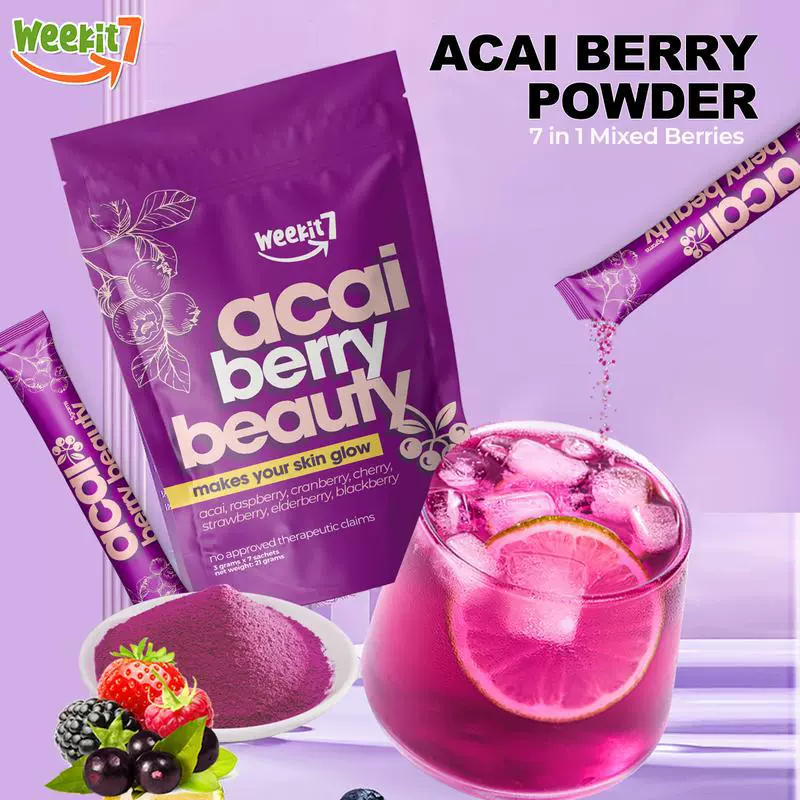 现货跨境巴西莓蔓越莓果粉 Acai Berry Healthy Beauty Juice批发