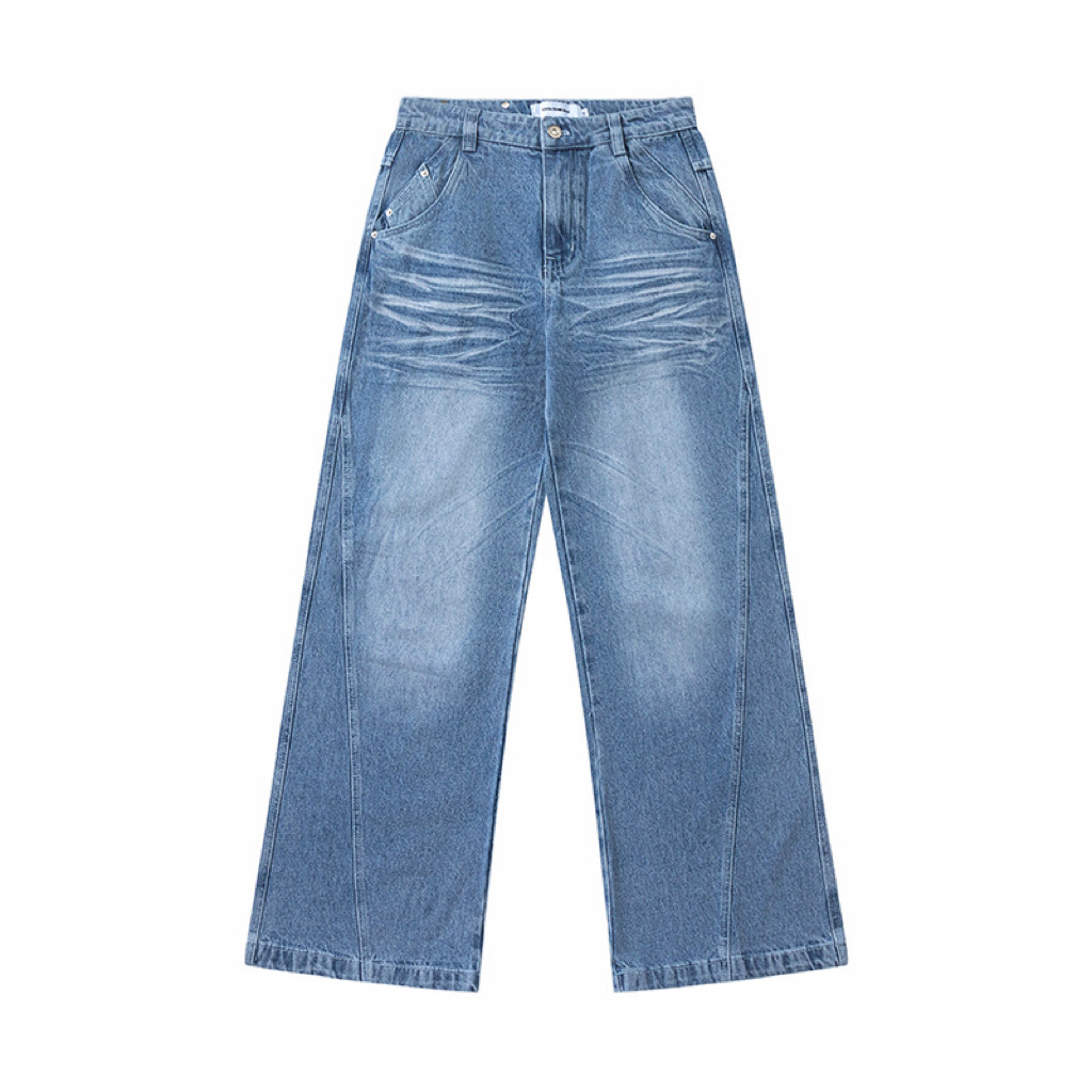 Men's Jeans High Quality Three Dimensional Split Design Trousers_voghion.com