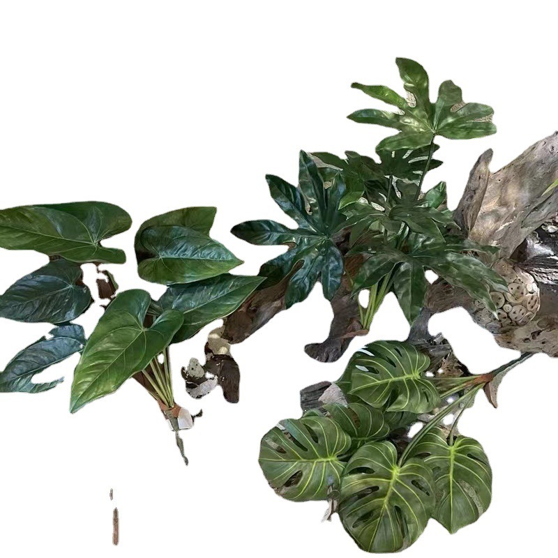 ペルシャのトルコの葉のシダの植物の偽の花の草の緑の葉の結婚祝いの柔らかい装飾の生け花の配材の背景の壁の装飾|undefined