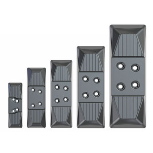 Xugong XCMG/400mm Excavator Rubber Block Rubber Track Plate Styrene Butadiene Rubber Material Wear-resistant and Durable