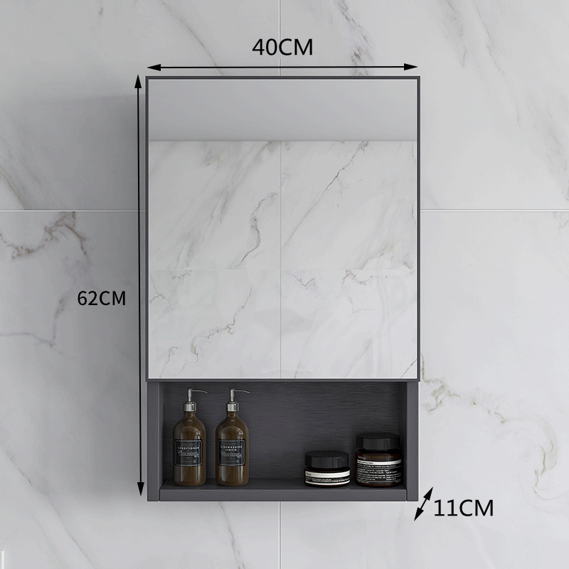 Gabinete de espejo gris 40CM