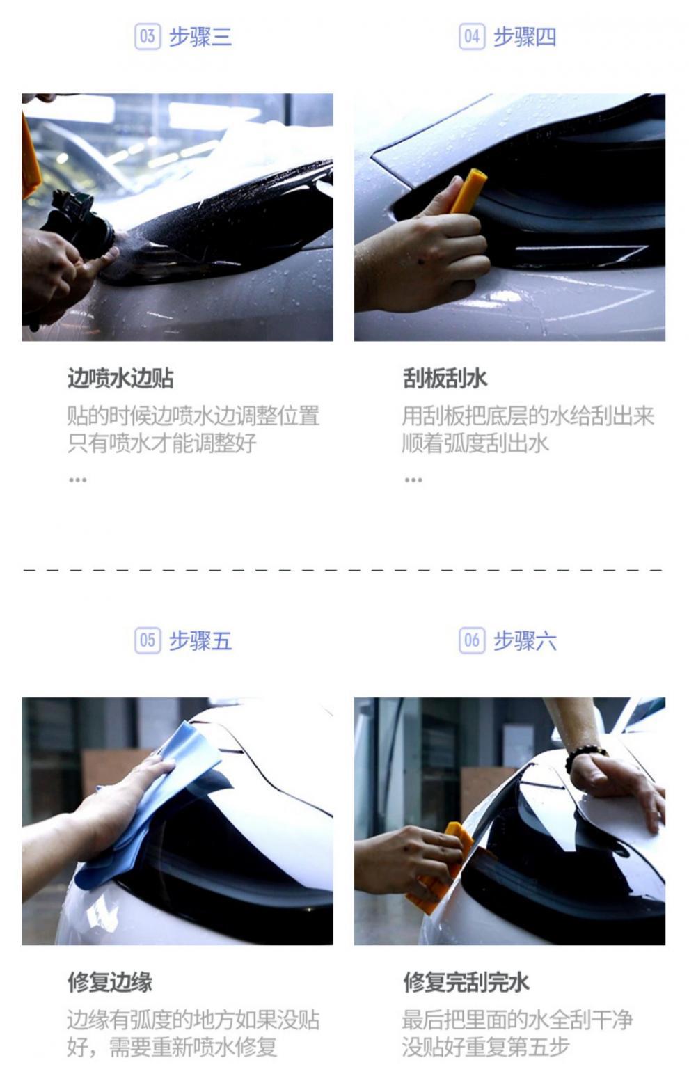 Suitable for Car Blackened Light Film Mercedes-Benz Tpu Light-Controlled Headlight Taillight Film Translucent Black Warrior Color Changing Film Cla/C