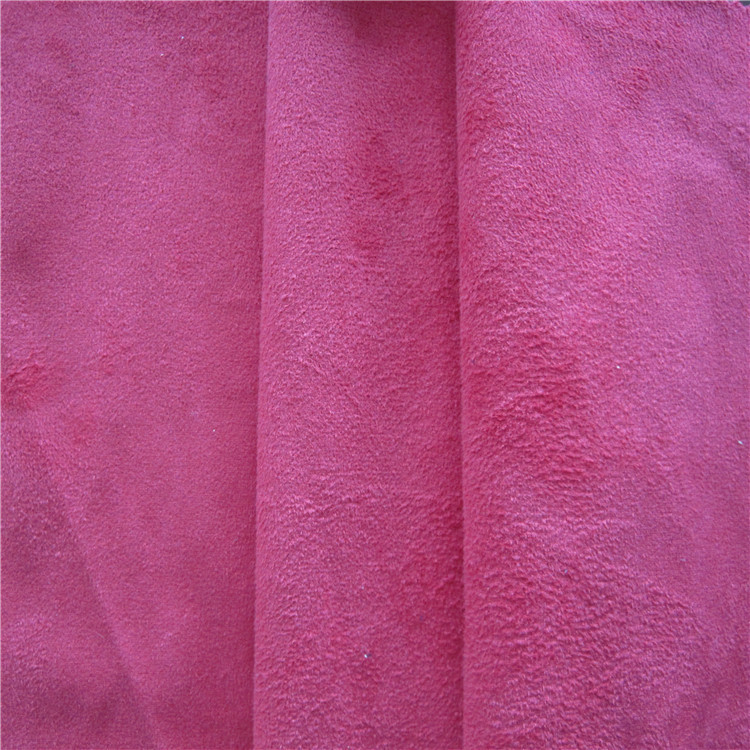 经编麂皮绒面料针织涤纶磨毛麂皮布湖州朗瑞经编 针织麂皮绒布料