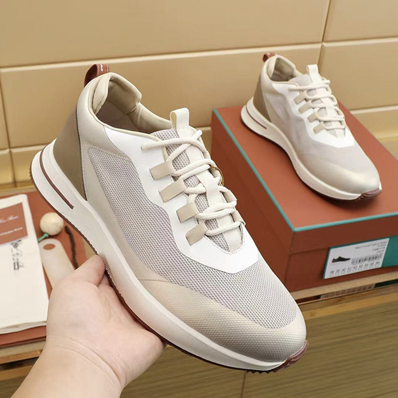 New European style men's sports casual shoes, comfortable mesh, color-blocking, fly-knit, breathable, versatile, fashionable men's shoes for export