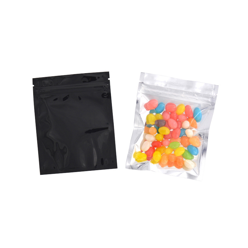 Transfronterizo de color brillante Chapado en aluminio Yin y Yang hueso translúcido bolsa autosellante accesorios de maquinaria de hardware bolsa de sellado 100 piezas Precio