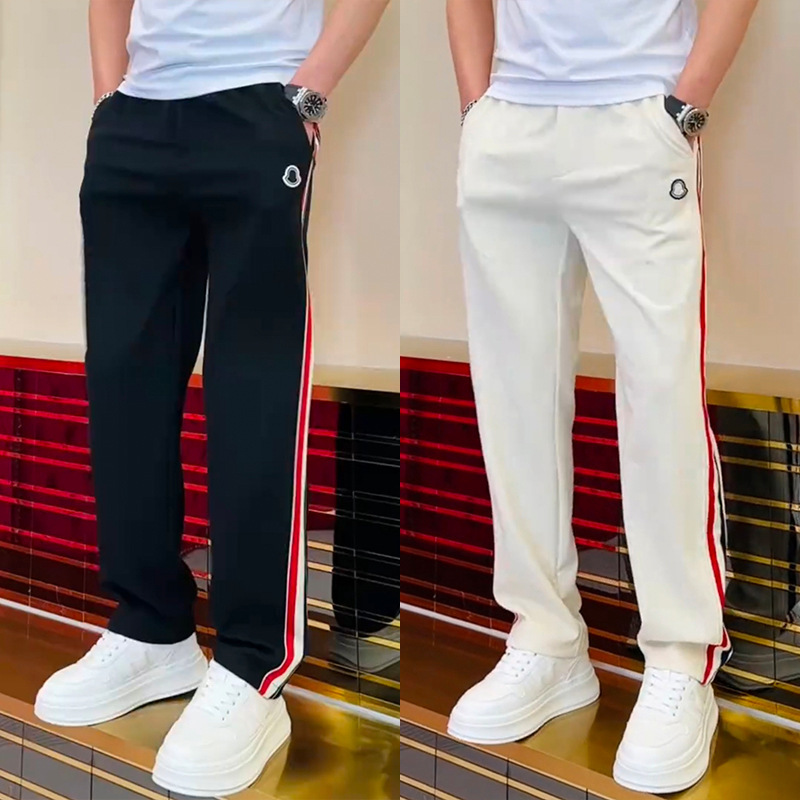 high quality Spring and Summer New All-match Casual Pants Men's Raw Material Striped Ribbon Straight Pants Fashionable All-match Straight Pants high quality Spring and Summer New All-match Casual Pants Men's Raw Material Striped Ribbon Straight Pants Fashionable All-match Straight Pants