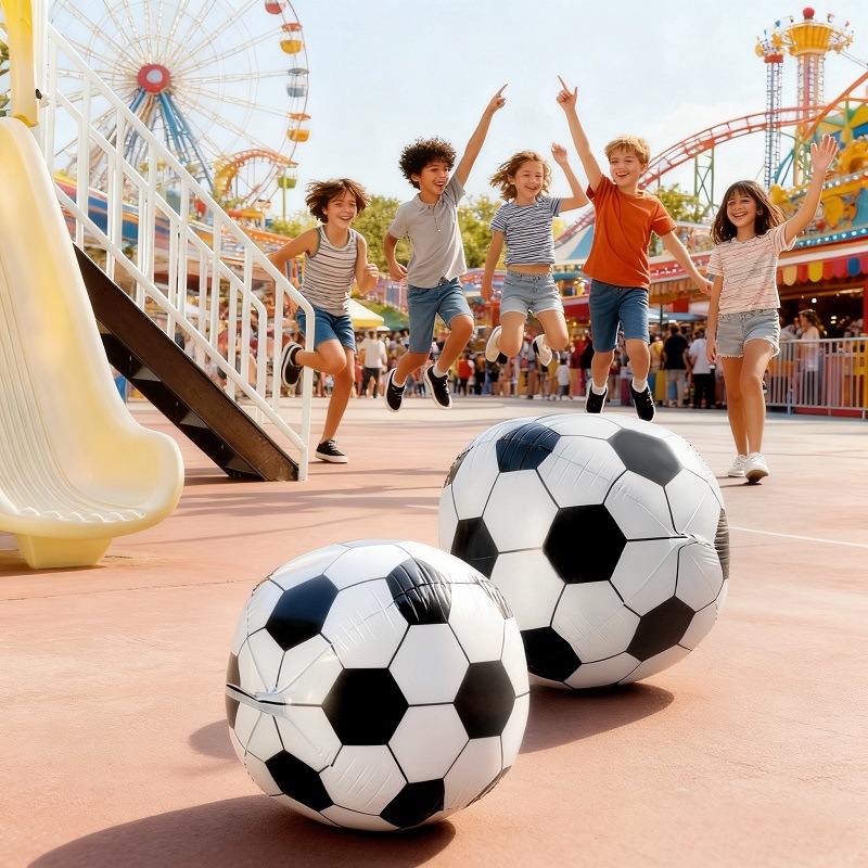 4D大足球气球充气铝膜气球儿童水上玩具幼儿园气球活动道具批发