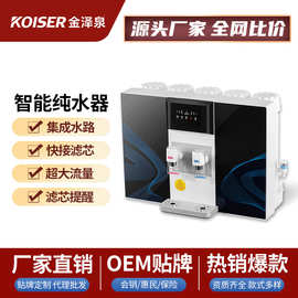 集成水路冷热两用五重过滤智能防烧干反渗透可直饮净水器厂家直销
