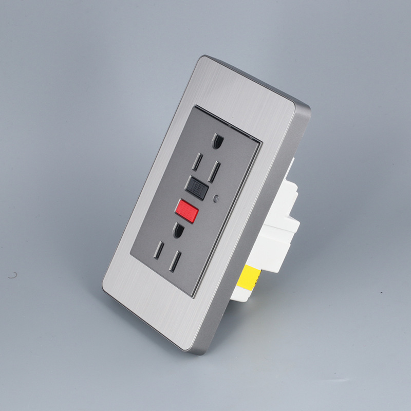 Enchufe de protección contra fugas estándar estadounidense GFCI 118 tipo 15A, 110-250V