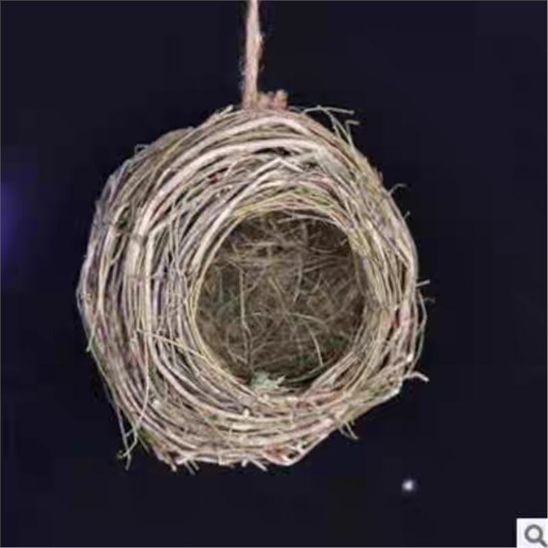 鳥の巣わら編みオウムの巣暖かい鳥の巣わらの巣鳥かご用品具セキセイインコの巣装飾用品|undefined