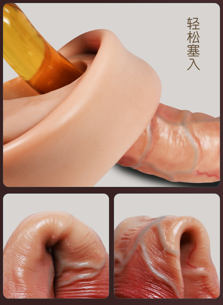 Jiuai Wearable Female Dildo Underwear, Soft Liquid Silicone, Flesh Tone, Adult Strap-on Style — detail image 33